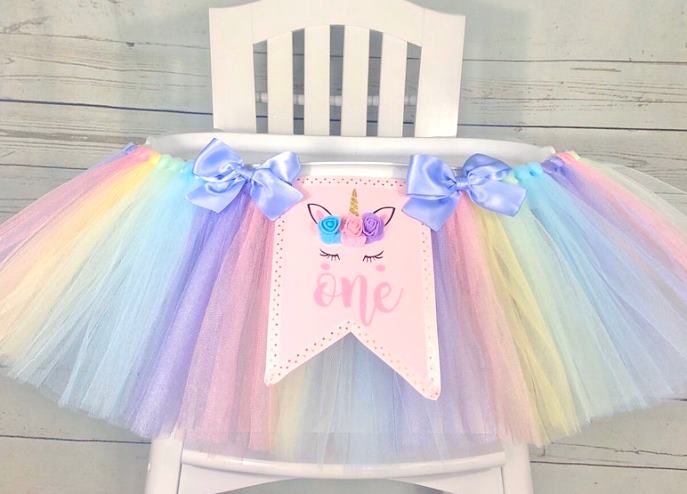 Hand made highchair newest tutu