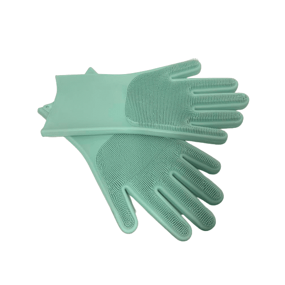 Silicone Oven Mitts Heat Resistant Gloves Kitchen Gloves 1 Pair Green