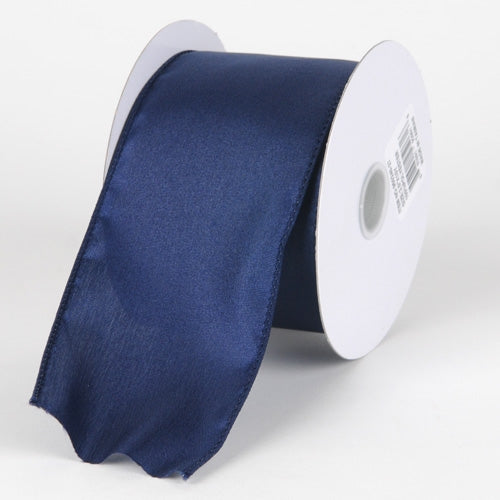 2-1/2 x 10 Yards Royal Blue Wired Budget Satin Ribbon