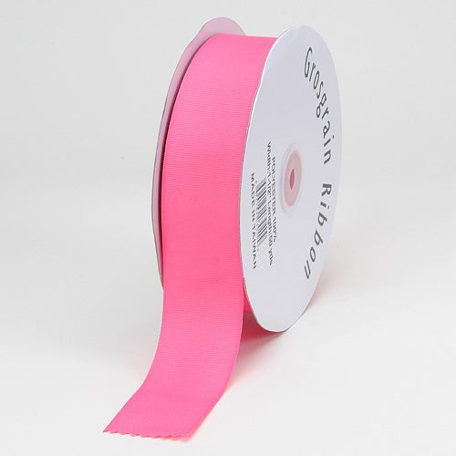 Wholesale Shocking Pink Glitter Grosgrain Ribbon