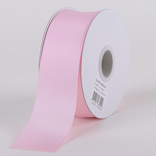 Pale Pink Double Face Silk Satin Ribbon 36mm (1 1/2)