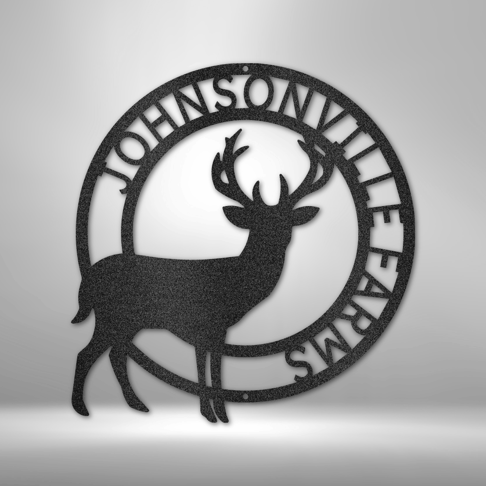 Customised Metal stag hot Monogram, Monogram Wall art, stag wall art