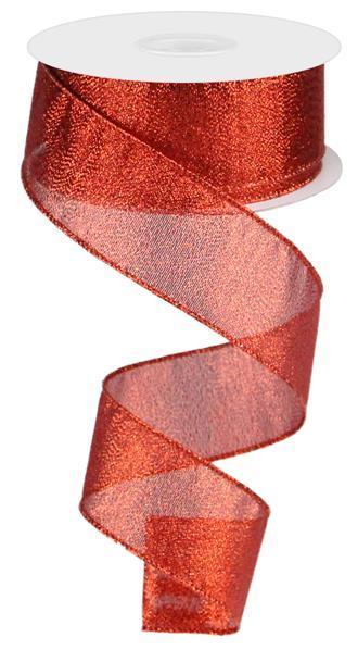 Ribbon Traditions 2 1/2 Wired Glitter Ribbon Red - 10 Yards