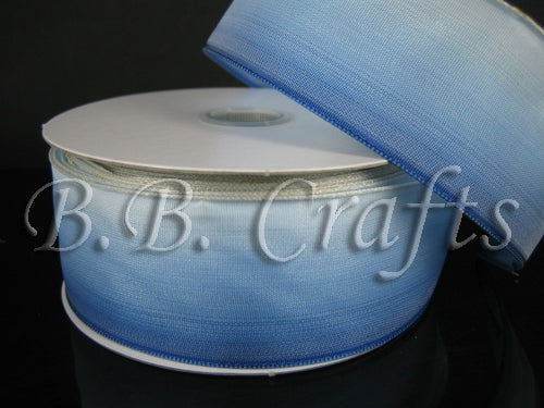 White - Wired Budget Satin Ribbon - ( W: 2-1/2 Inch | L: 10 Yards )