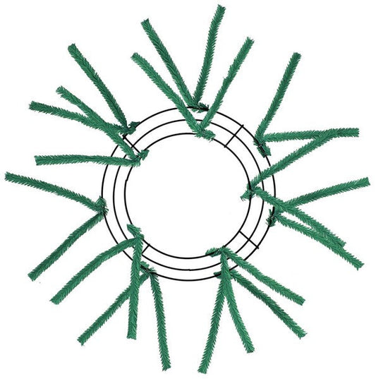 10 Inch Wire, 20 Inch OAD Pencil Work, Wreath X12 Ties - Emerald BBCrafts.com