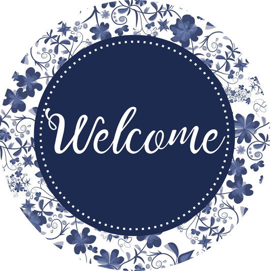 Welcome Metal Sign: Made In USA