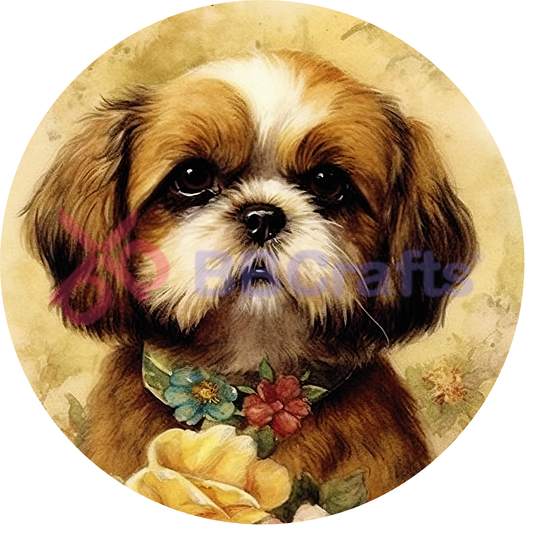 Shih Tzu Dog Metal Sign - Made In USA