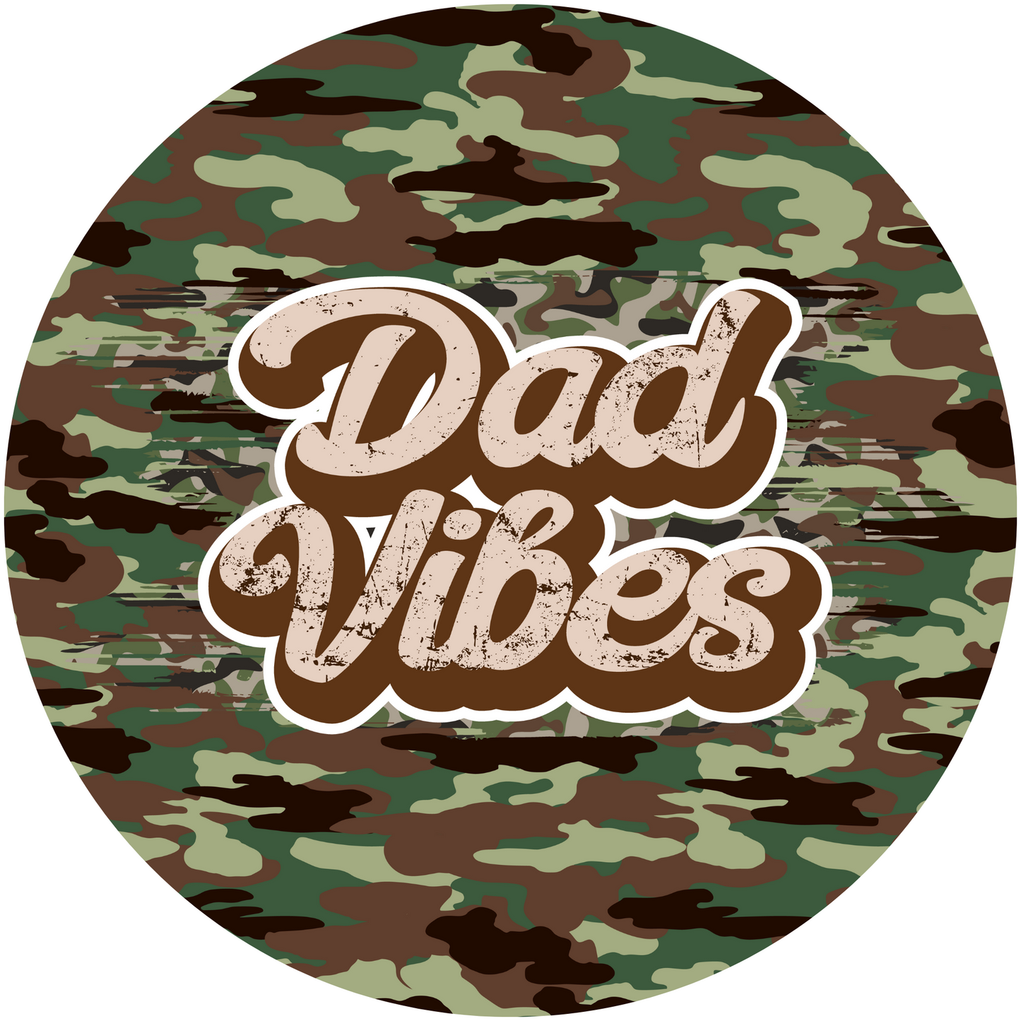 Dad Vibes Father's Day Metal Sign - Made In USA