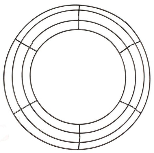 12 Inch Dia Wire Arch Wreath Frame - Black BBCrafts.com