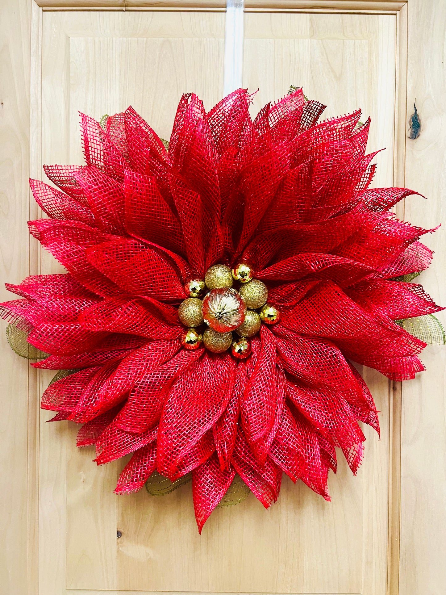 Christmas Door Decor Wreath - Made By Designer Leah