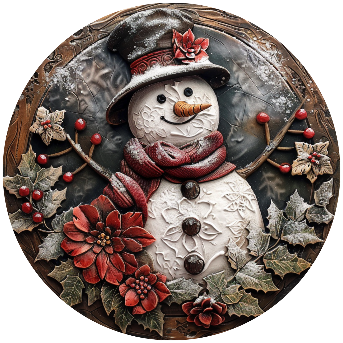 The Snowman Metal Sign - Made In USA