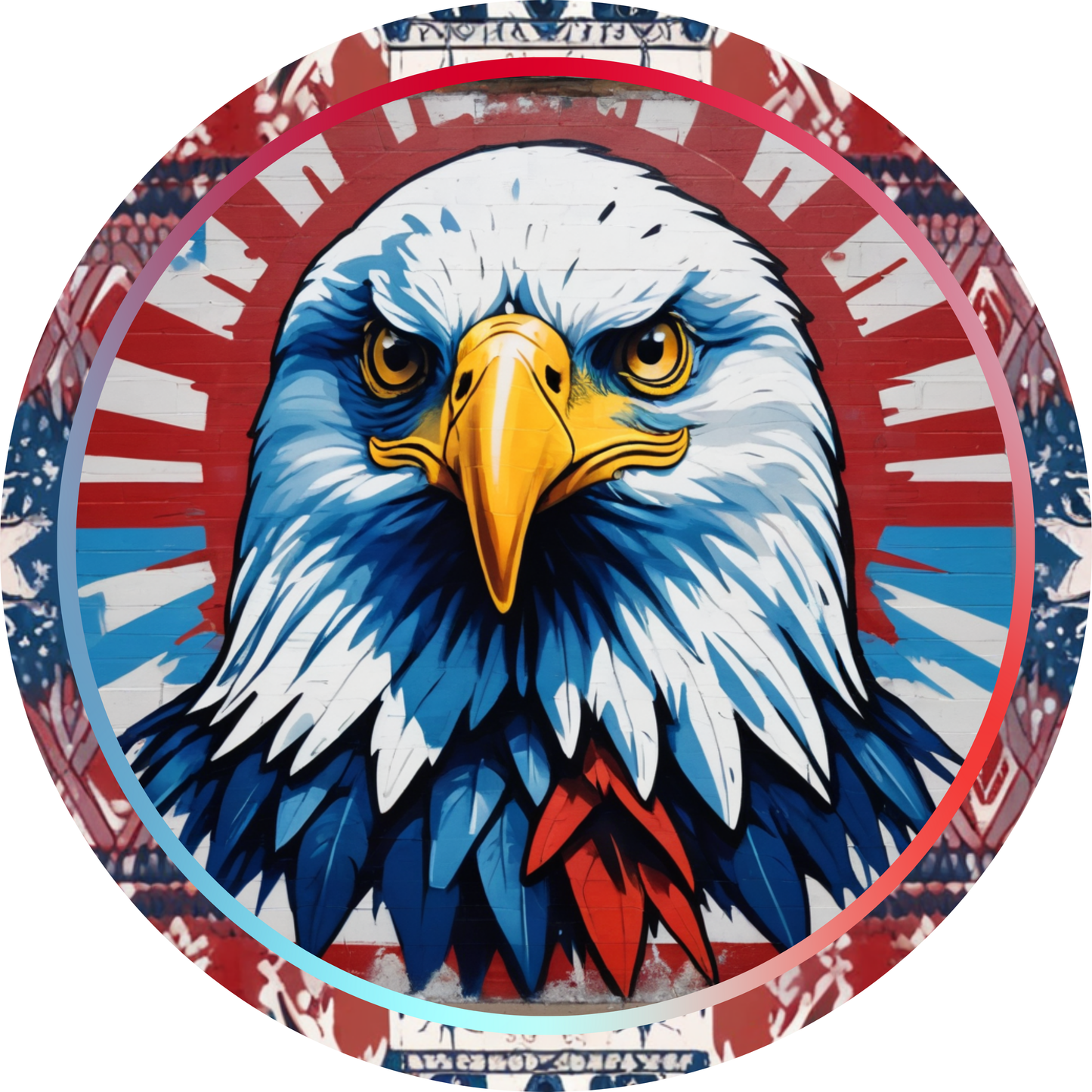 Presidential Eagle Metal Sign - Made In USA