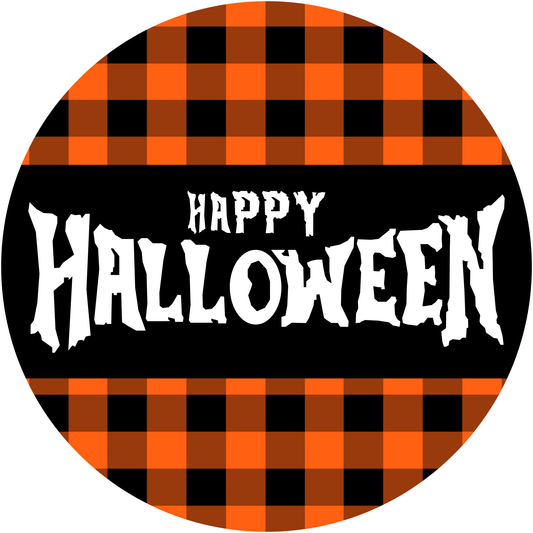 Happy Halloween Metal Sign - Made In USA