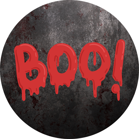 Boo! Metal Sign - Made In USA