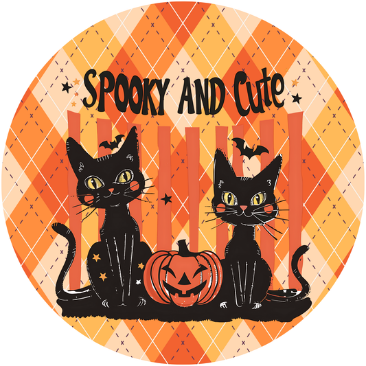 Spooky & Cute Metal Sign - Made In USA