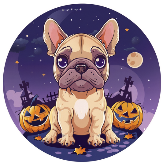 A French Bulldog's Halloween Metal Sign - Made In USA