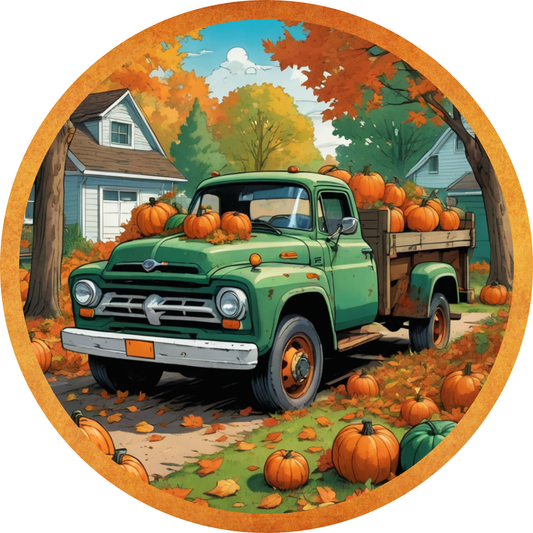 Pumpkin Patch Pickup Metal Sign - Made In USA