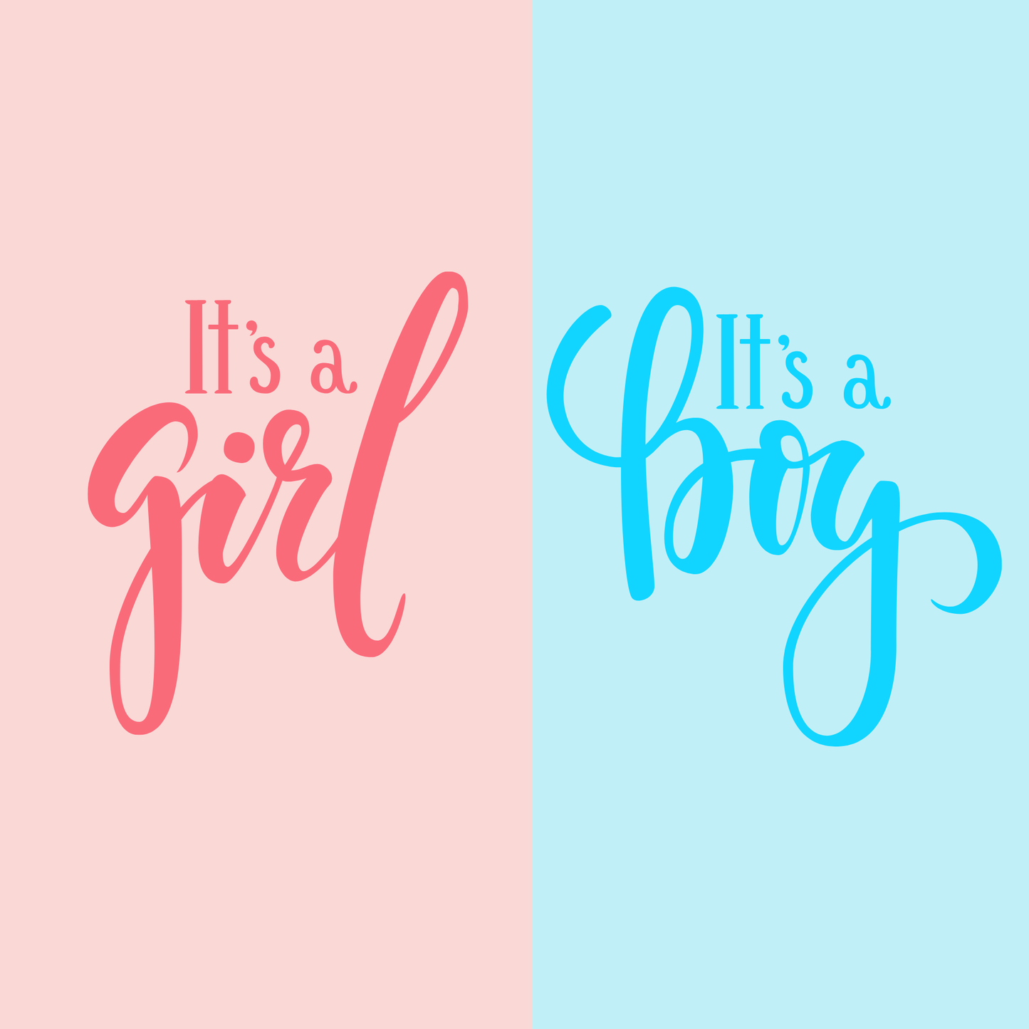 Baby Twins - It's a Girl and a Boy Metal Sign - Made In USA