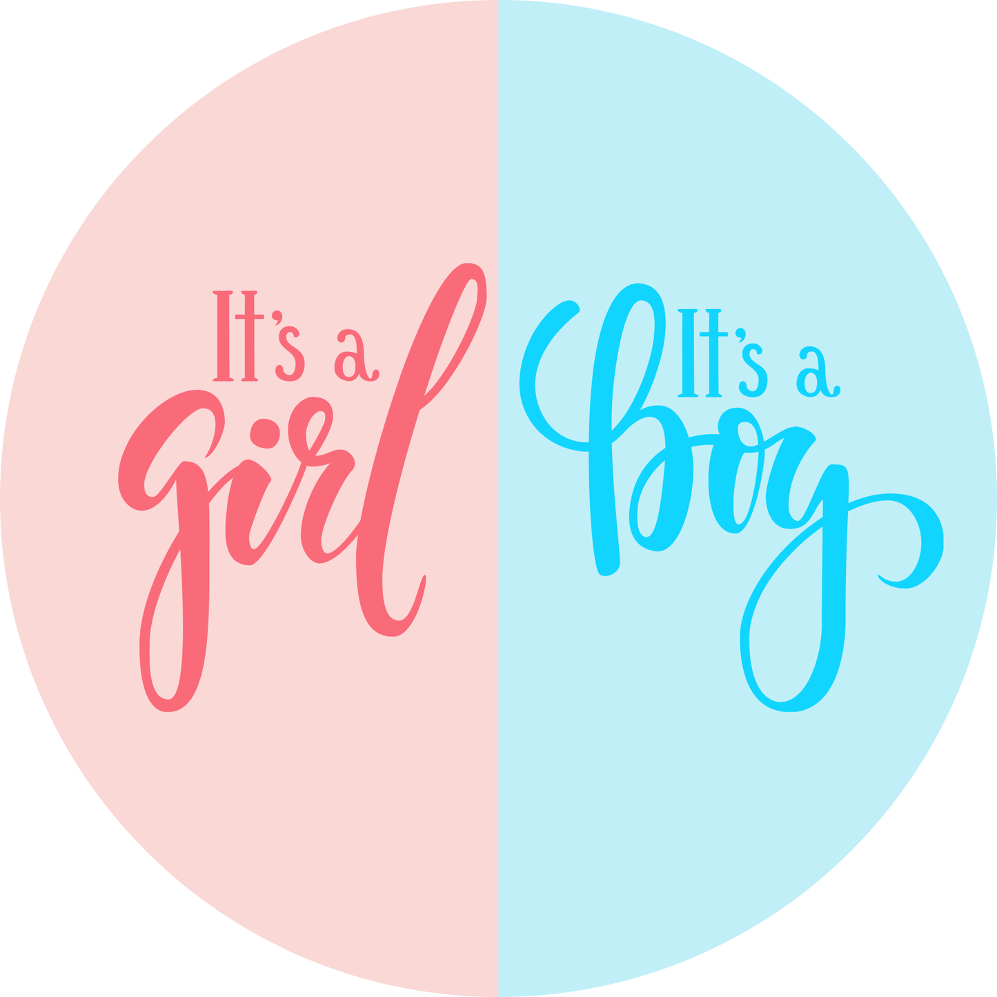 Baby Twins - It's a Girl and a Boy Metal Sign - Made In USA