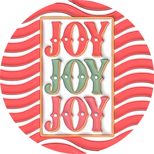 Christmas Joy Metal Sign - Made In USA