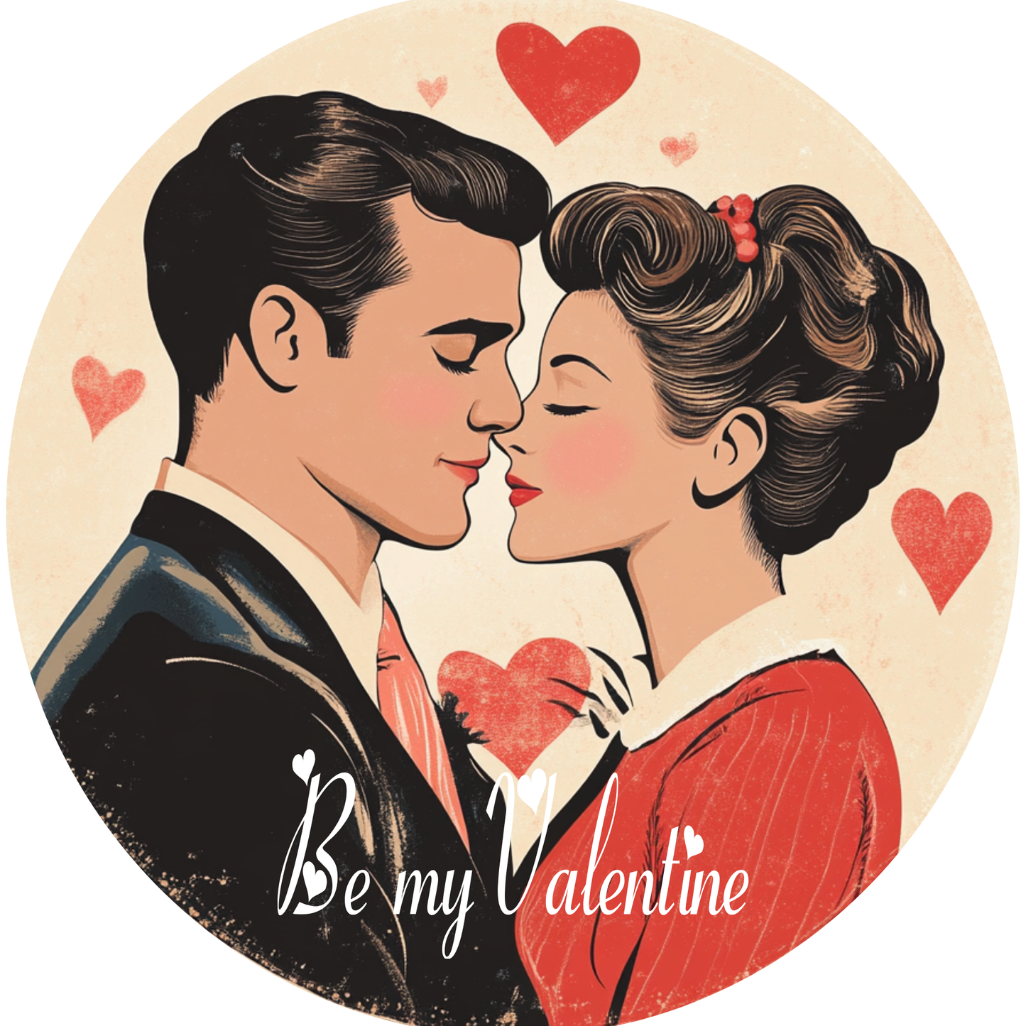 Couple Valentine Celebration Metal Sign - Made In USA