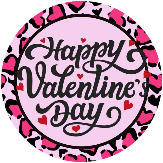 Happy Valentine's Day Metal Sign - Made In USA