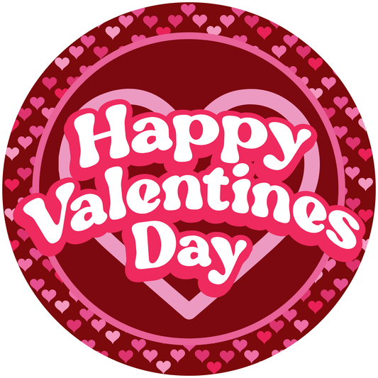 Happy Valentine's Day Metal Sign - Made In USA