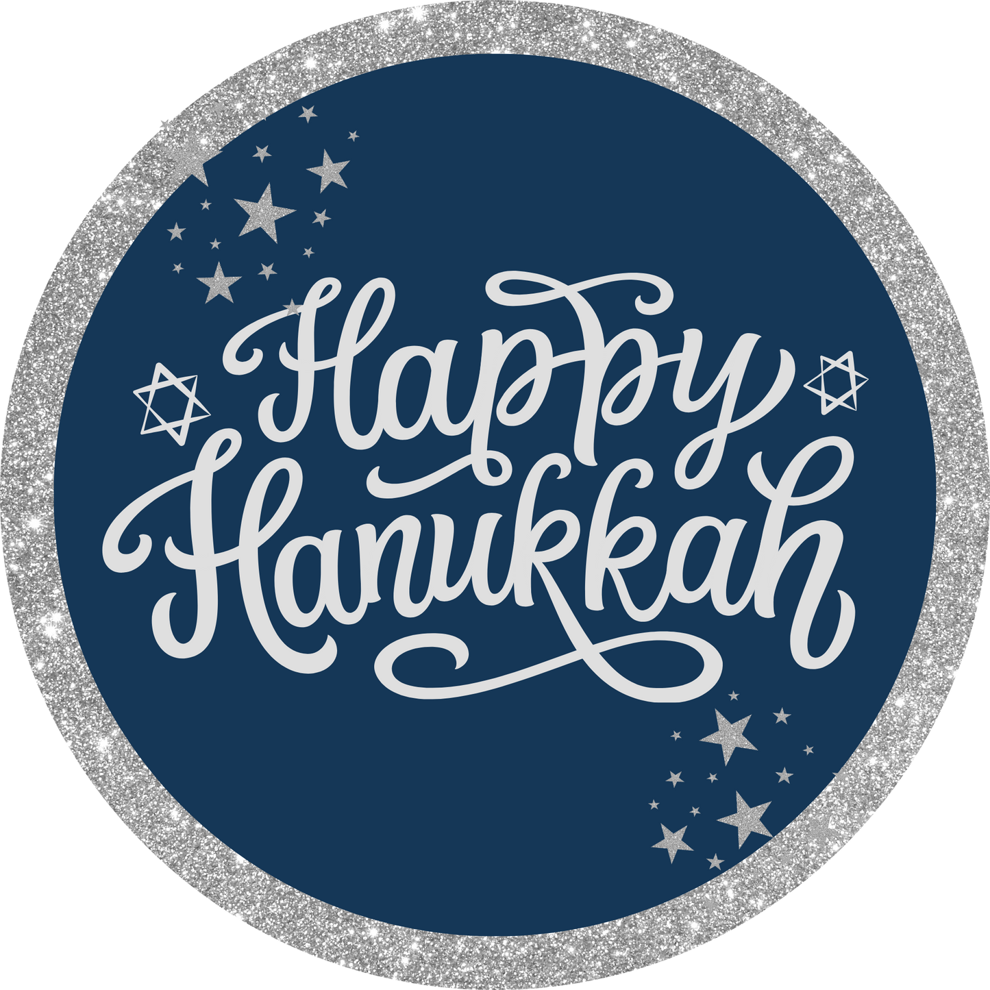 Happy Hanukkah Metal Sign - Made In USA