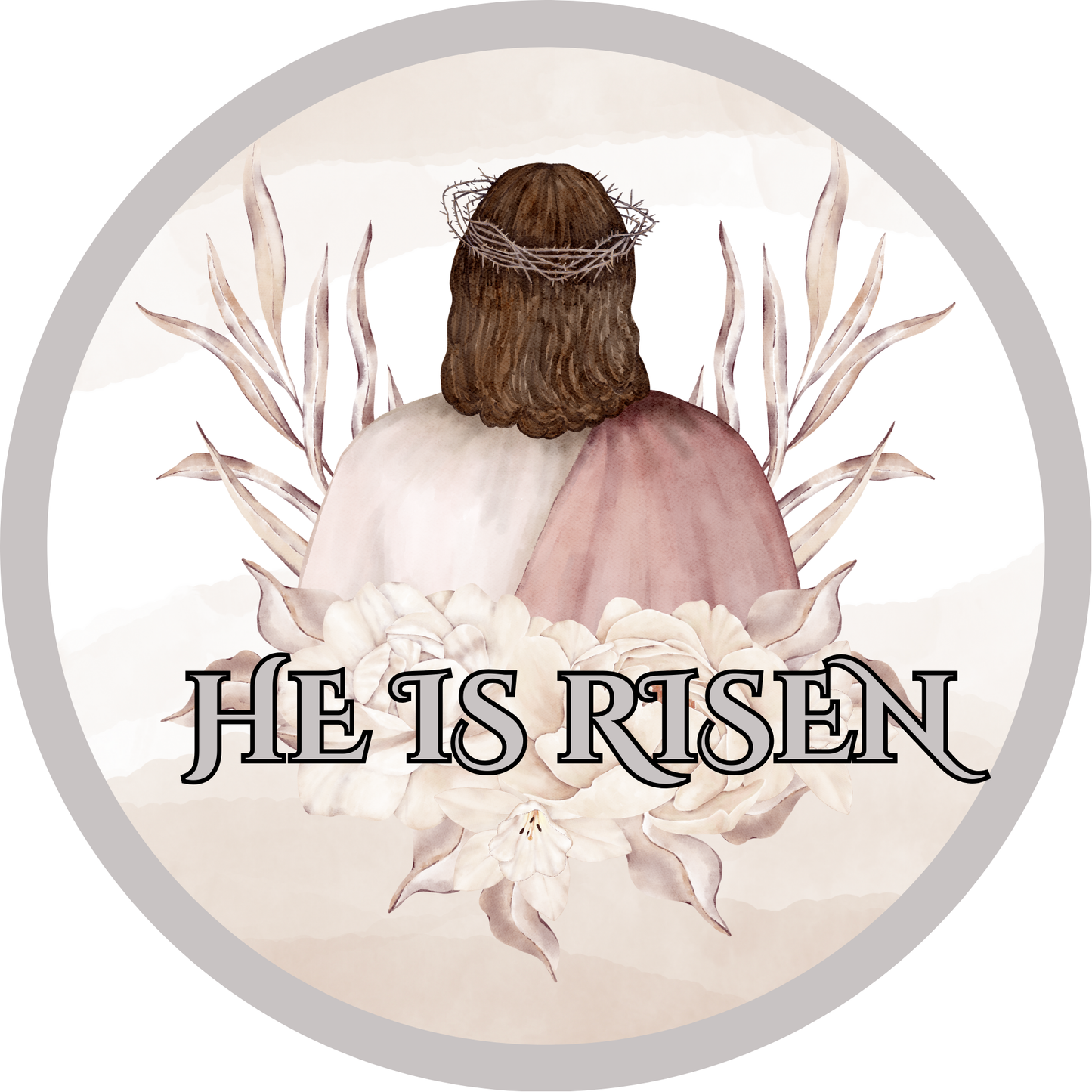 He is Risen Jesus Metal Sign - Made In USA