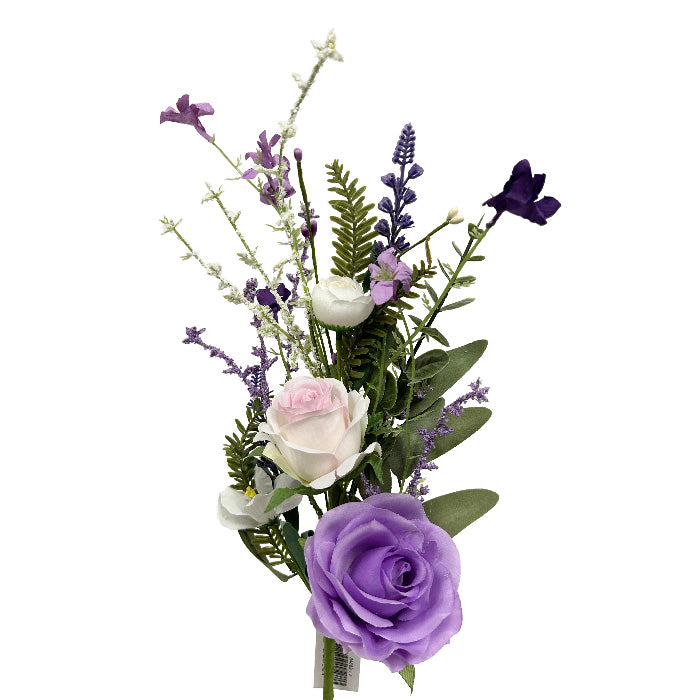 18 Inch Lavender Rose Lavender Spray