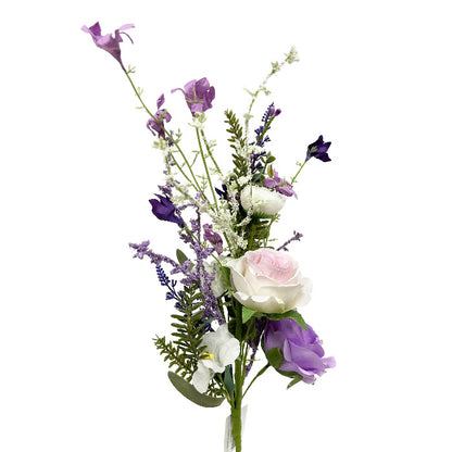 18 Inch Lavender Rose Lavender Spray