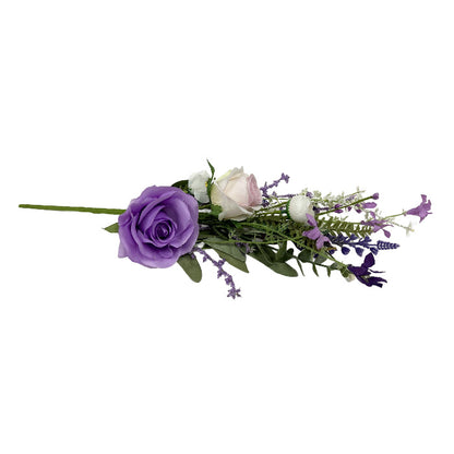 18 Inch Lavender Rose Lavender Spray