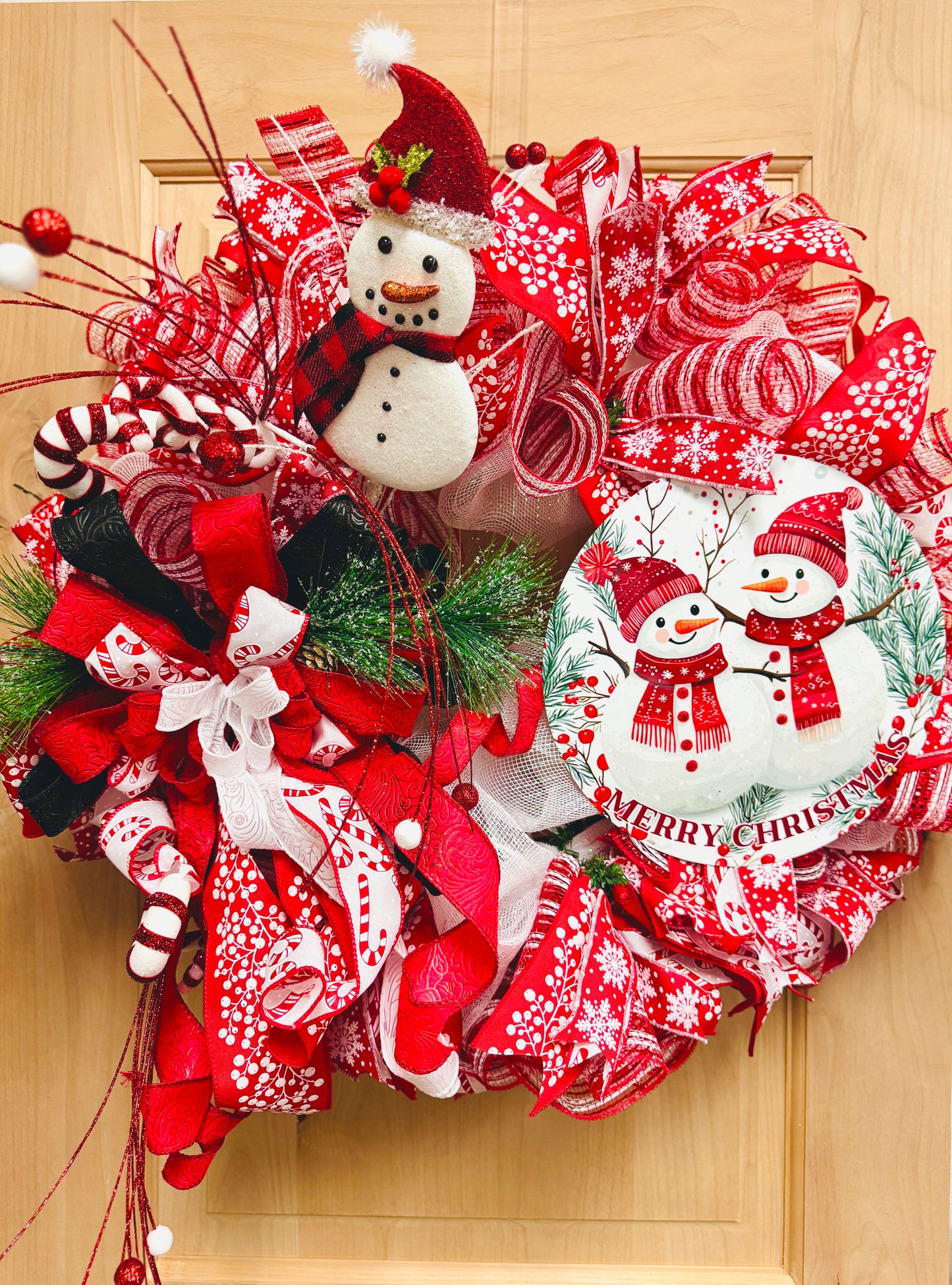 Snowman Wreath - Made By Designer Leah