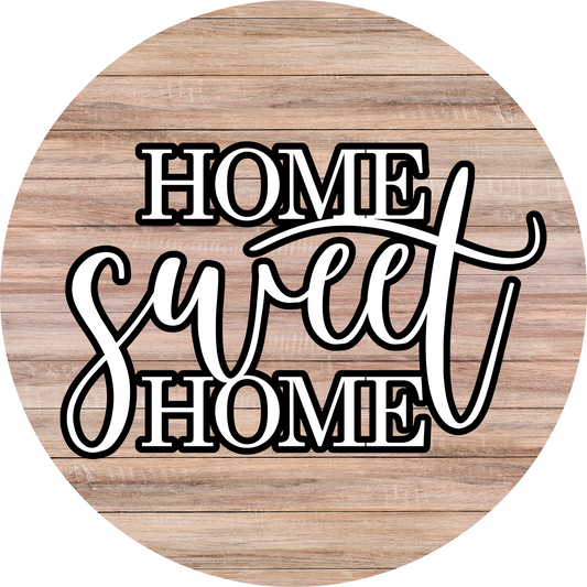 Home Sweet Home Metal Sign: Made In USA