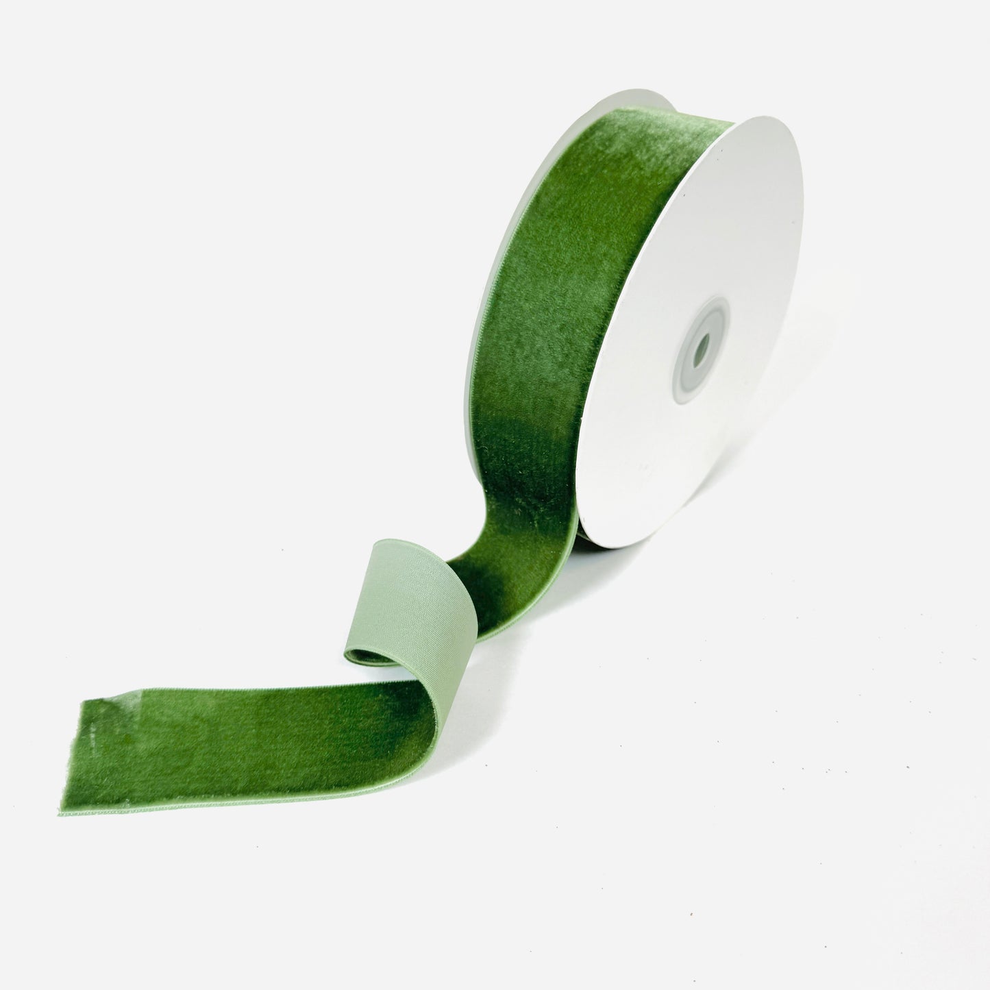 Moss Single Face Velvet Ribbon