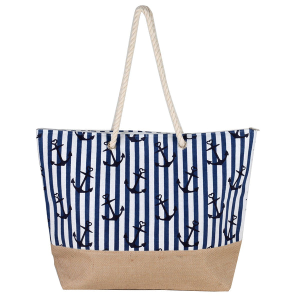 NWT Bogg Bag Original Large Tote - Anchors Aweigh (hard to find top anchor print)