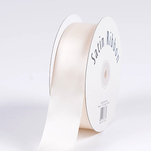 Antique White - Satin Ribbon Single Face - ( 1/8 Inch | 100 Yards ) BBCrafts.com