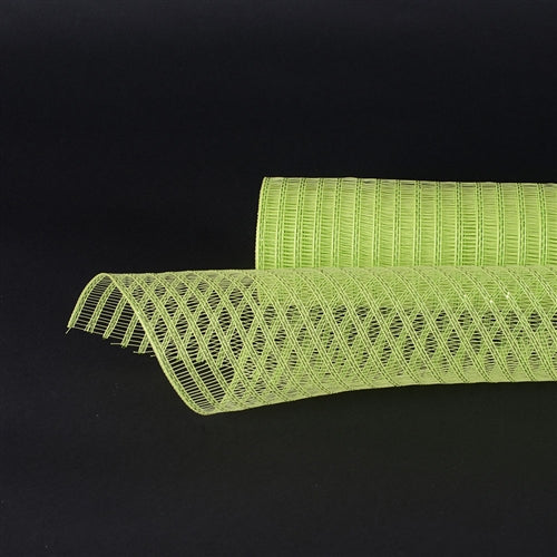 Apple Green - Deco Mesh Laser Eyelash - (10 Inch x 10 Yards) BBCrafts.com