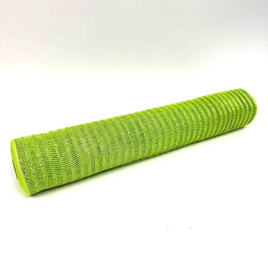 Apple Green - Deco Mesh Laser Eyelash - (21 Inch x 10 Yards) BBCrafts.com