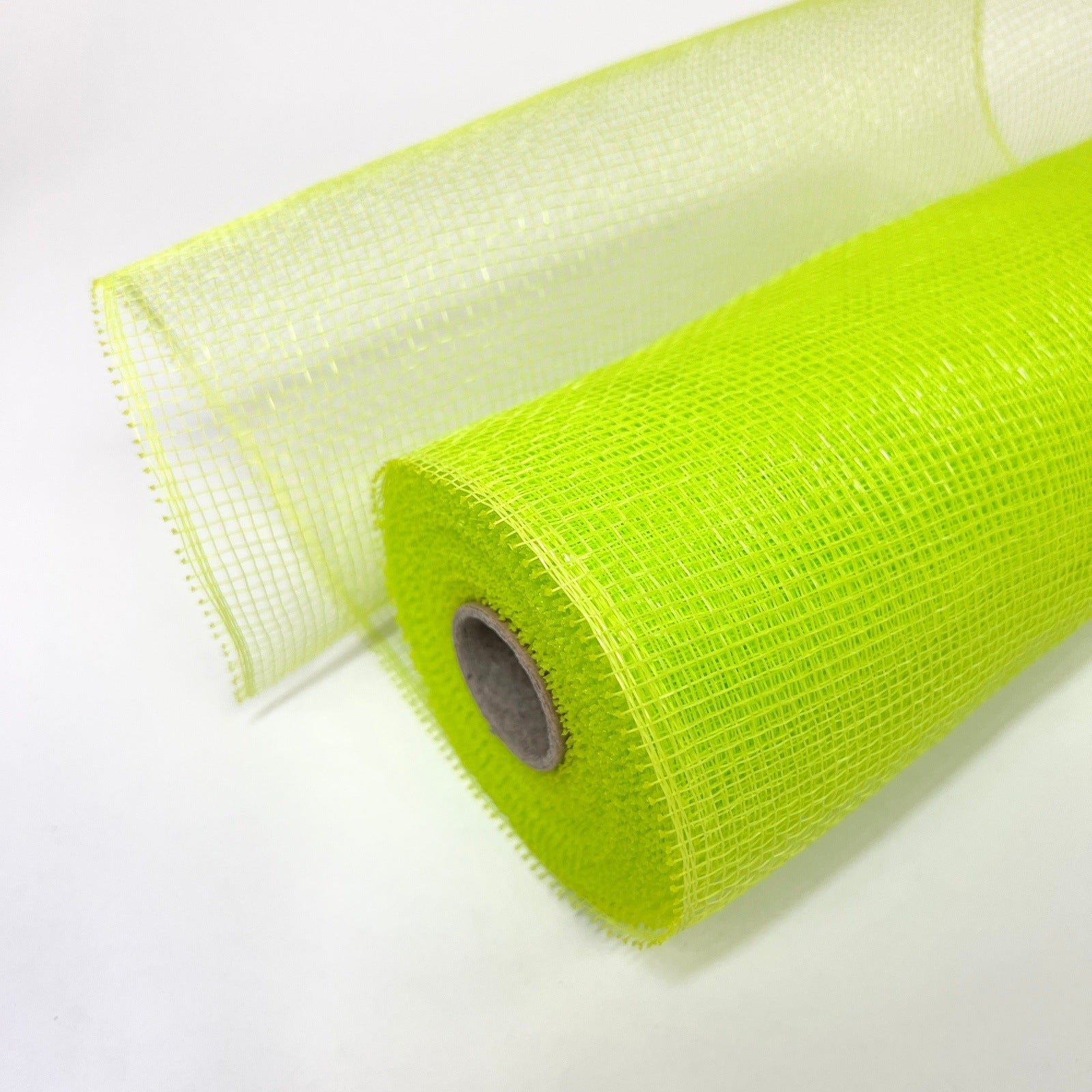 Apple Green - Floral Mesh Wrap Solid Color - ( 10 Inch x 10 Yards ) BBCrafts.com