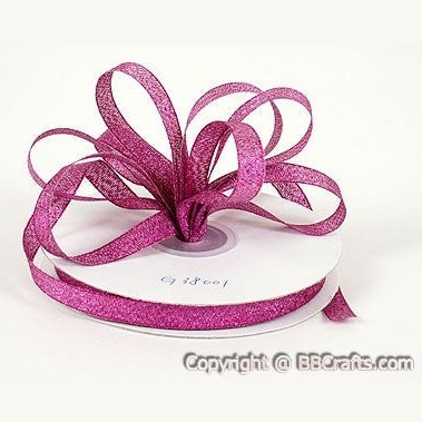 Azalea - Metallic Ribbon - ( W: 1/4 Inch | L: 25 Yards ) BBCrafts.com