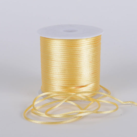 Baby Maize - 3mm Satin Rat Tail Cord - ( 3mm x 100 Yards ) BBCrafts.com