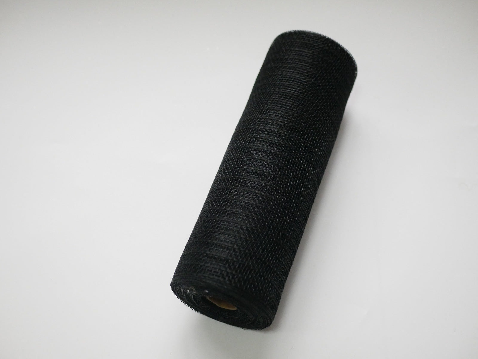 Black Deco Mesh with Burlap Stripes - 10 Inch x 10 Yards BBCrafts.com