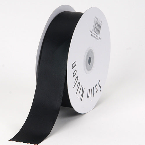 2 Yards Single Face Black Satin Ribbon, 1 Inch/1.5 Inches/2 Inches Wide  Satin Ribbon, Wedding Decoration, DIY Art Crafts 