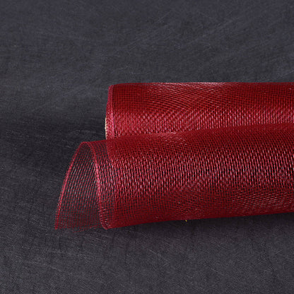 Burgundy - Floral Mesh Wrap Solid Color - ( 10 Inch x 10 Yards ) BBCrafts.com