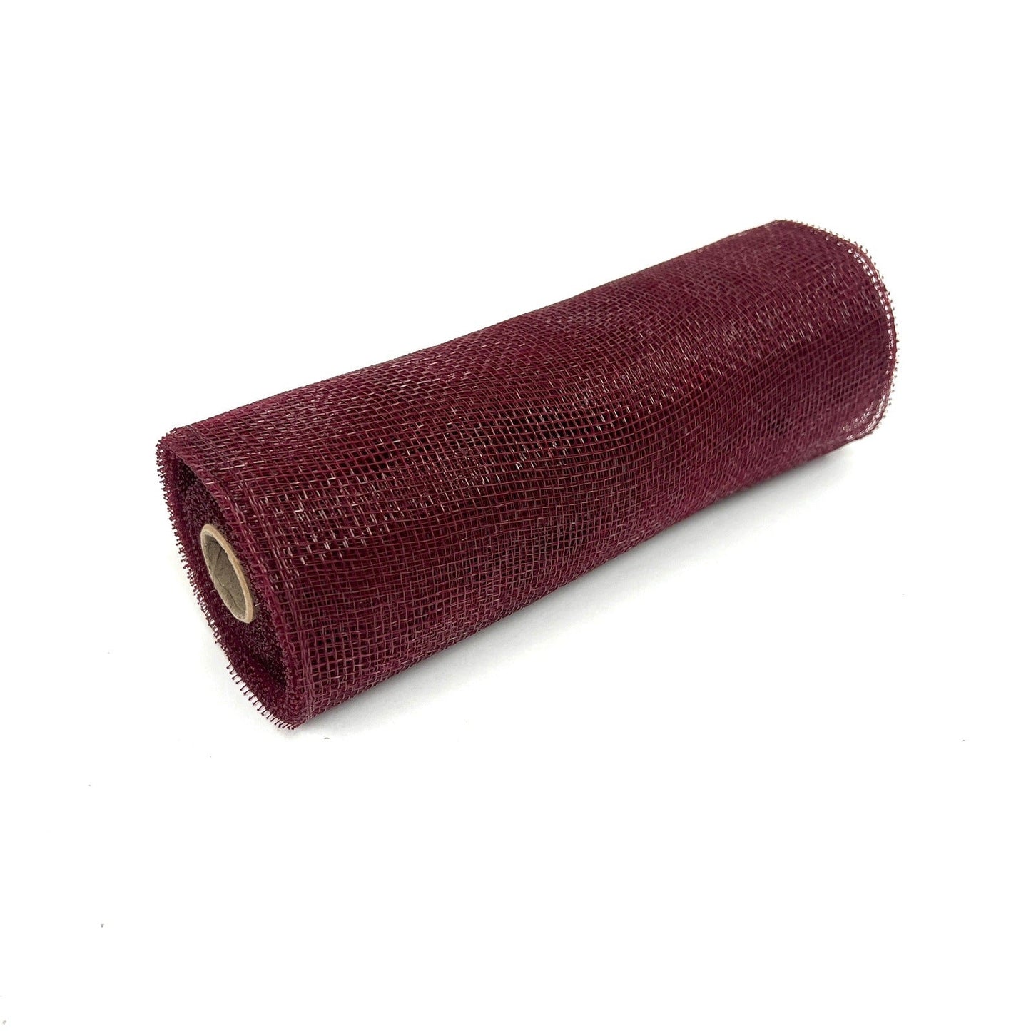 Burgundy - Floral Mesh Wrap Solid Color - ( 10 Inch x 10 Yards ) BBCrafts.com