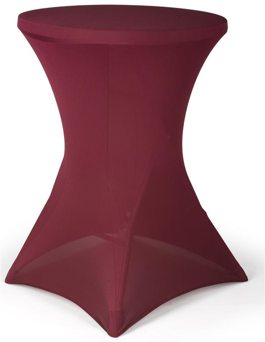 Burgundy Spandex Cocktail Tablecloths BBCrafts.com