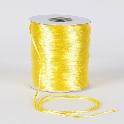 Canary - 2mm Satin Rat Tail Cord - ( 2mm x 200 Yards ) BBCrafts.com