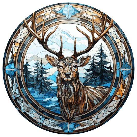 Christmas 3D Metal Sign: DEER - Made In USA BBCrafts.com