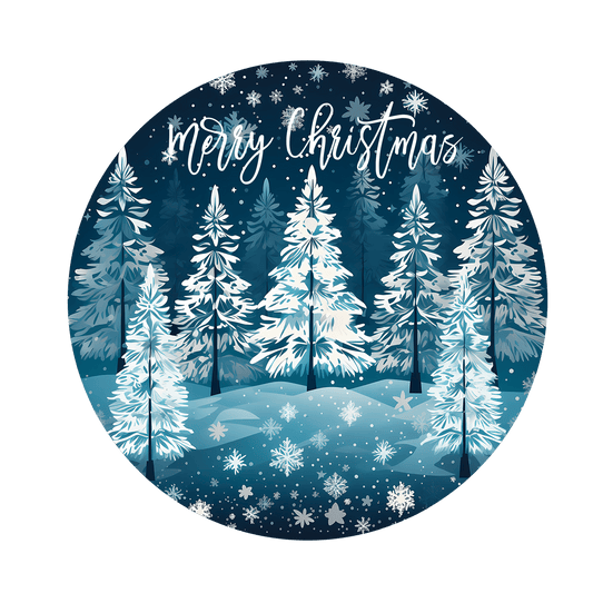 Christmas Metal Sign: MERRY XMAS - Made In USA - BBCrafts.com